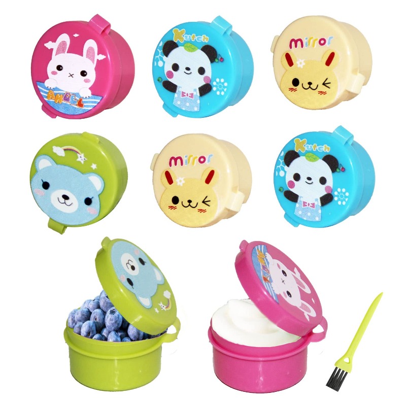 Kotobuki Condiment Containers for Bento Box, Mini, Animal Friends