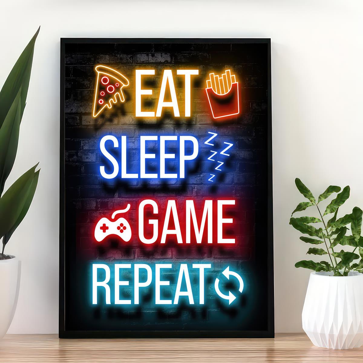 15 And I Eat Sleep Game Repeat: Video Game Controller Gift For