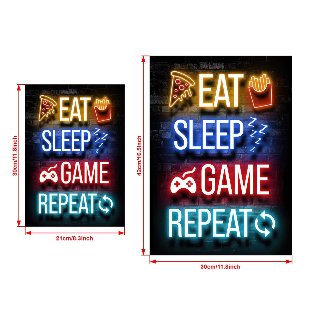 repeat Temu Game Modern Poster Eat Lover Canvas sleep game Art -
