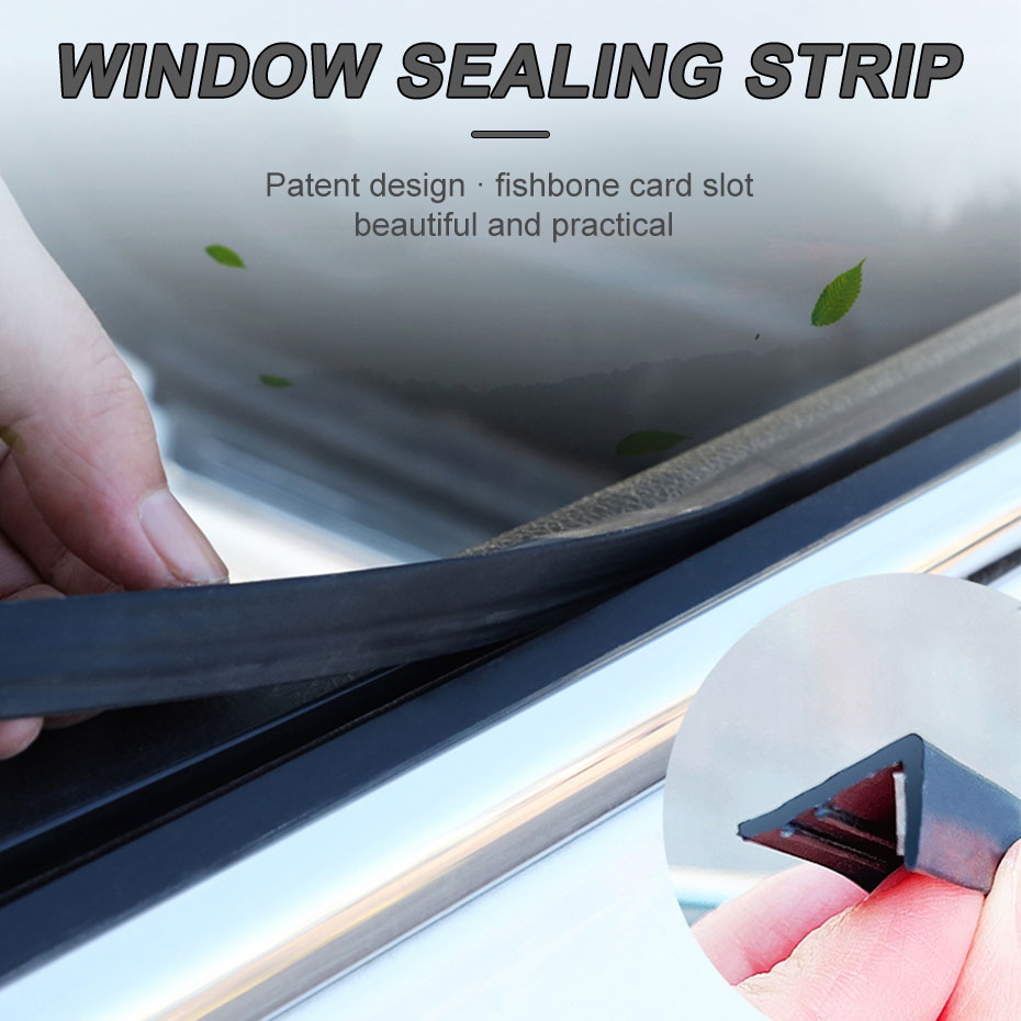  Car Window Seal Strip 4M/13.12Ft Automotive Window V-Shaped Sealing  Strip Rubber Edge Protector, Universal Self Adhesive Auto Rubber Weather  Draft Seal Strip with Installation Tool : Automotive