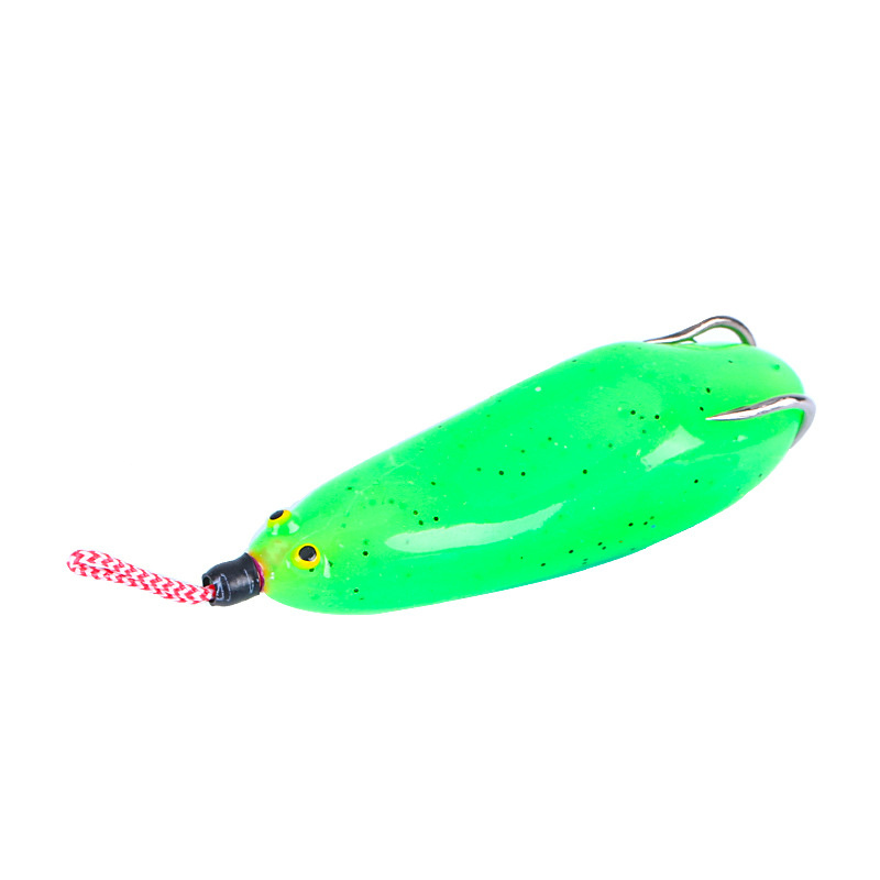 LeKY 14cm Frog Baits Simulated 3D Eyes Soft Topwater Bass Fishing Frog Lure  Floating Toad for Outdoor Style 1 