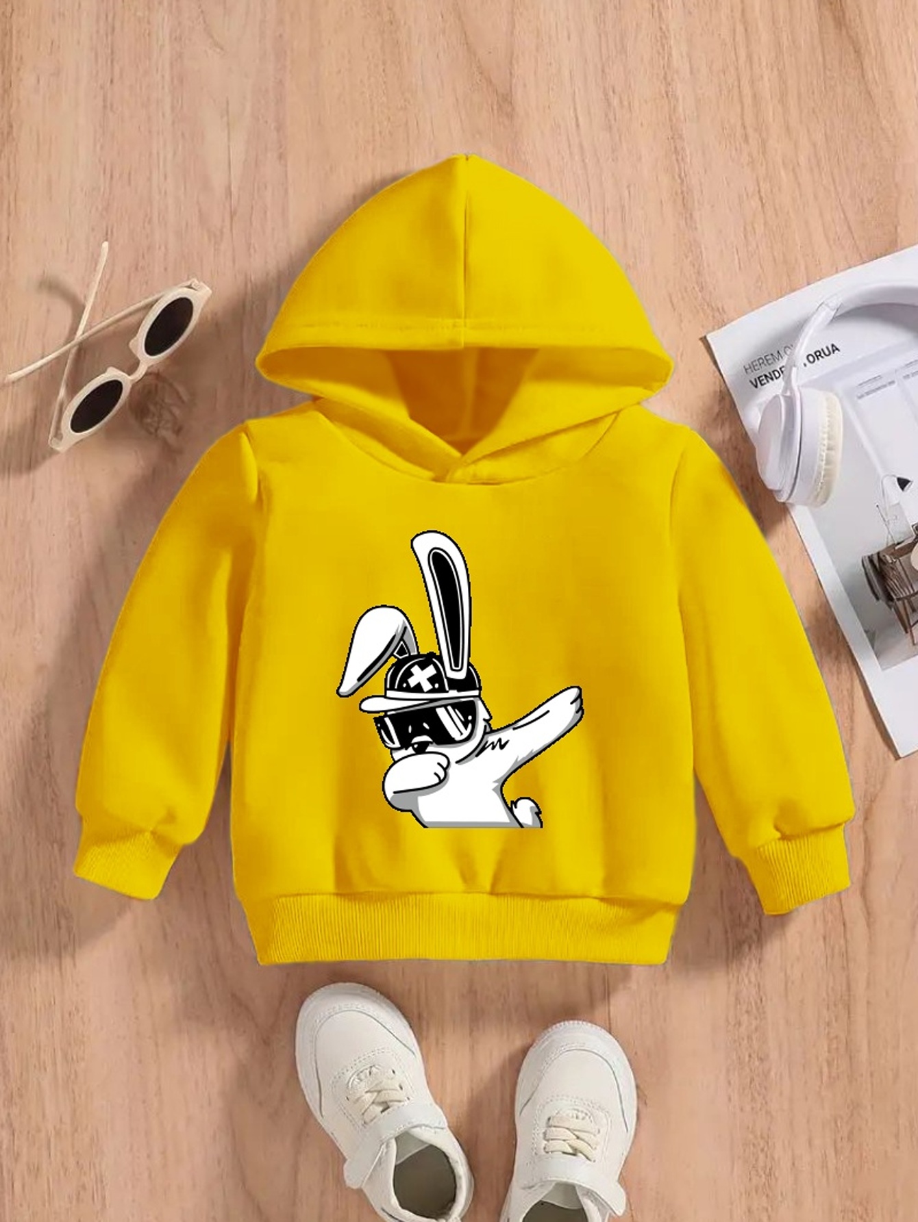 Yellow discount bunny hoodie