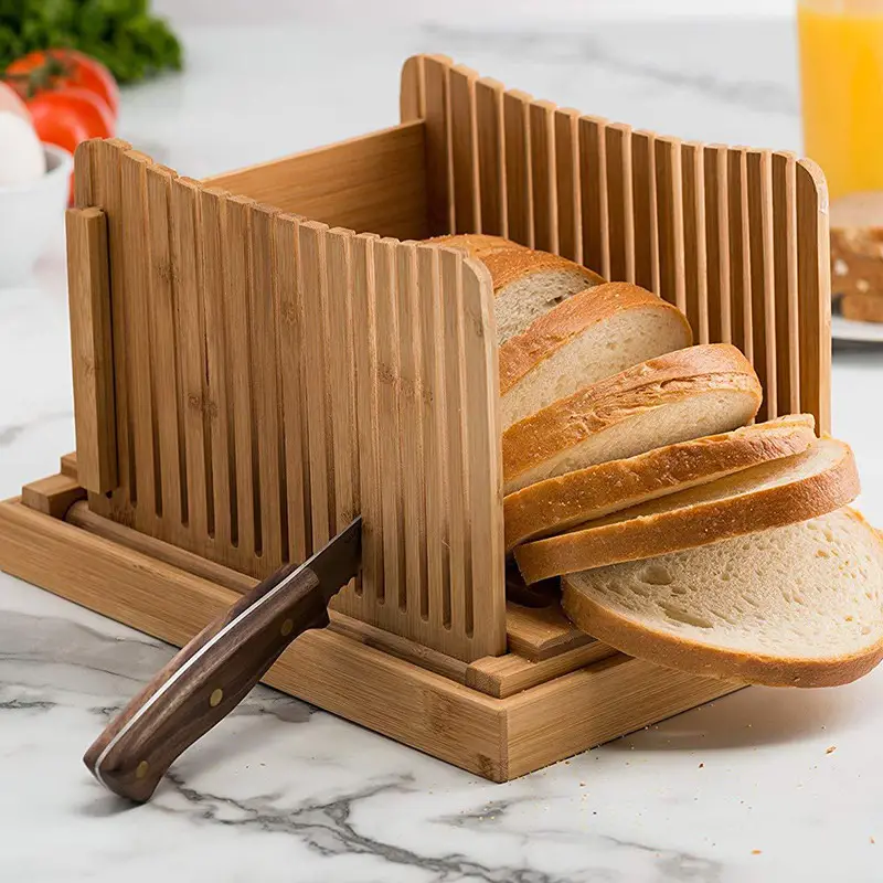 Bread Slicer Bread Slicer Guide, Foldable Chopping Cutting Board for Bread  Loaf Slicer Cutter Bread Cutting Guide Kitchen Tools