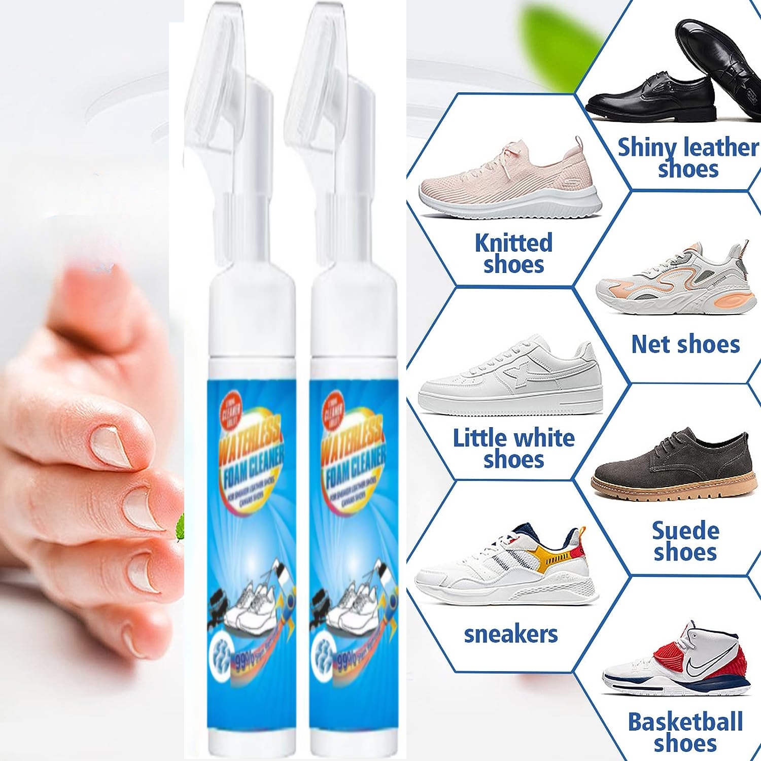 Shoe Foam Cleaner Shoe Whitener For Sneakers Sneaker Cleaner