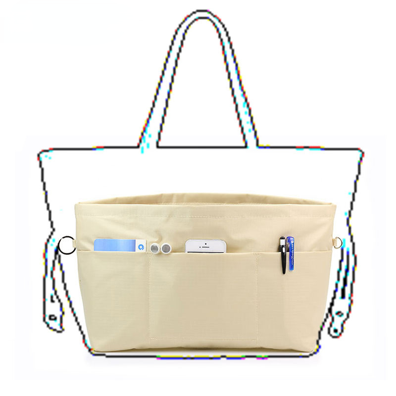 Organizer For Neverfull Pm Mm Insert Bags Makeup Handbag Inner Purse  Portable Travel Liner Pouch Comestic Base Shaper 12 Pockets