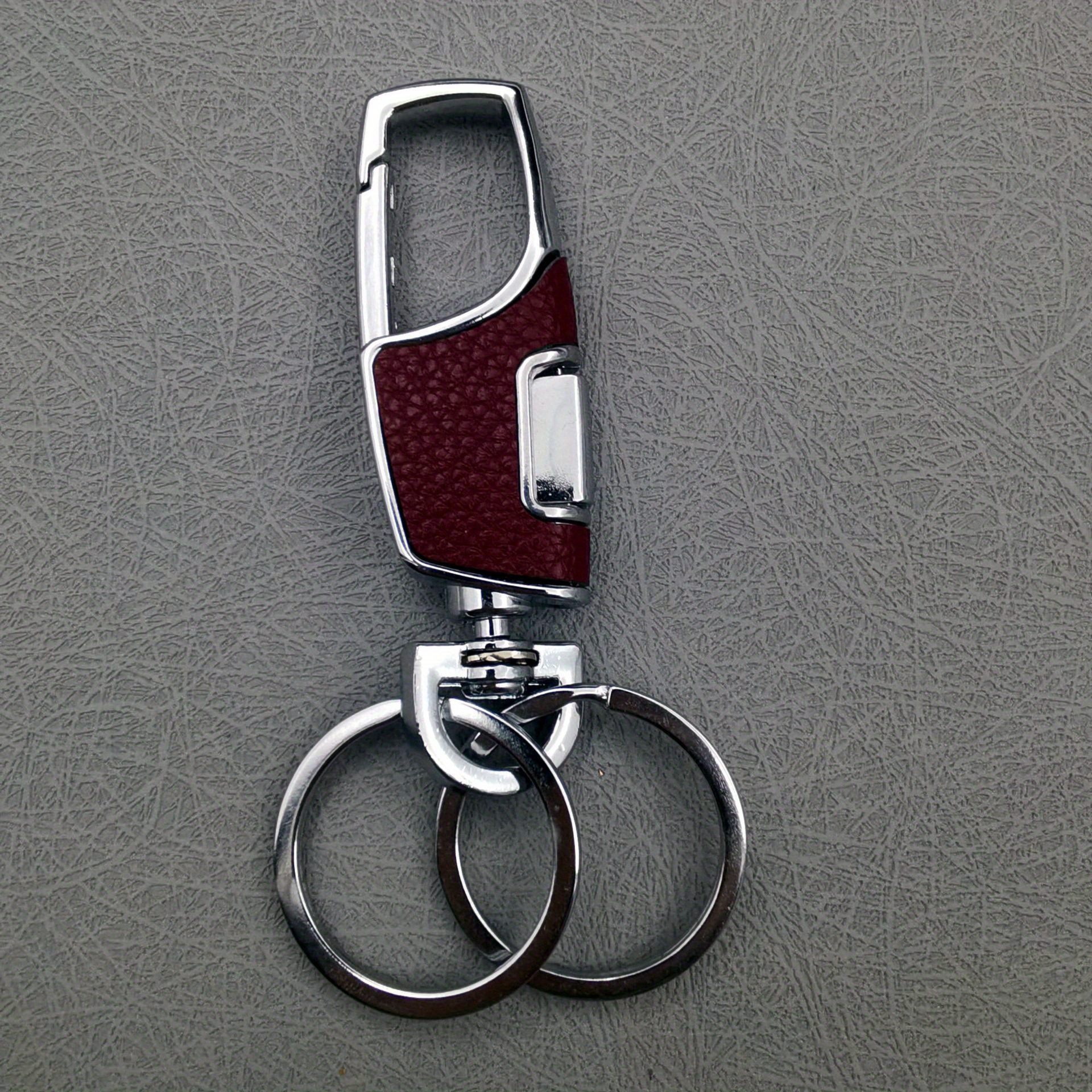 DELSWIN Heavy Duty Retractable Keychain Holder with Carabiner and Steel  Lanyard