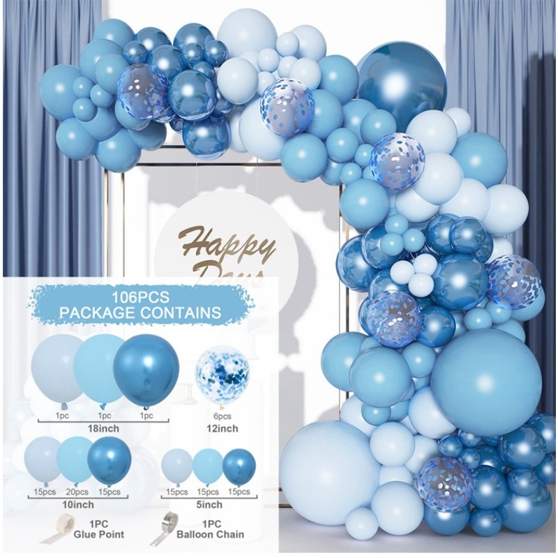 Blue birthday party supplies set-celebration set-happy birthday