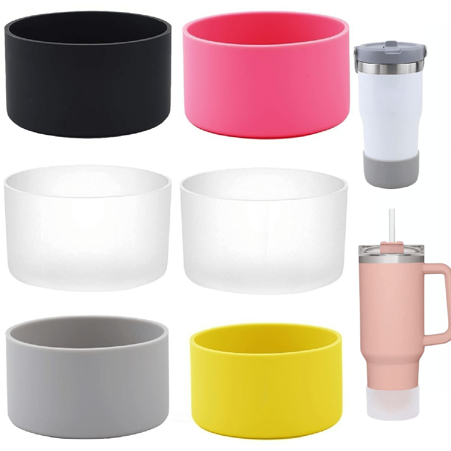 Dent Scratch proof Silicone Cup Bottom Sleeve Cover - Temu