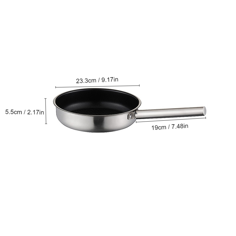 304 Stainless Steel Pan Cookware  304 Stainless Steel Frying Pan