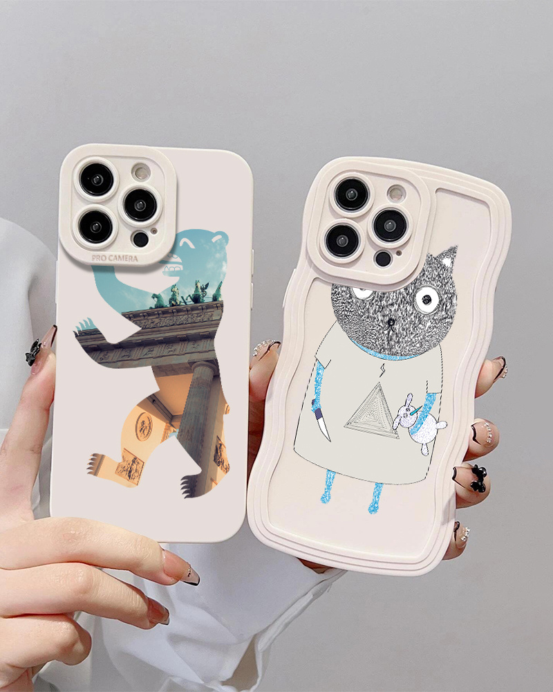 Silicone Phone Case Cute Hamster Phone Case Iphone 14 13 12 Temu