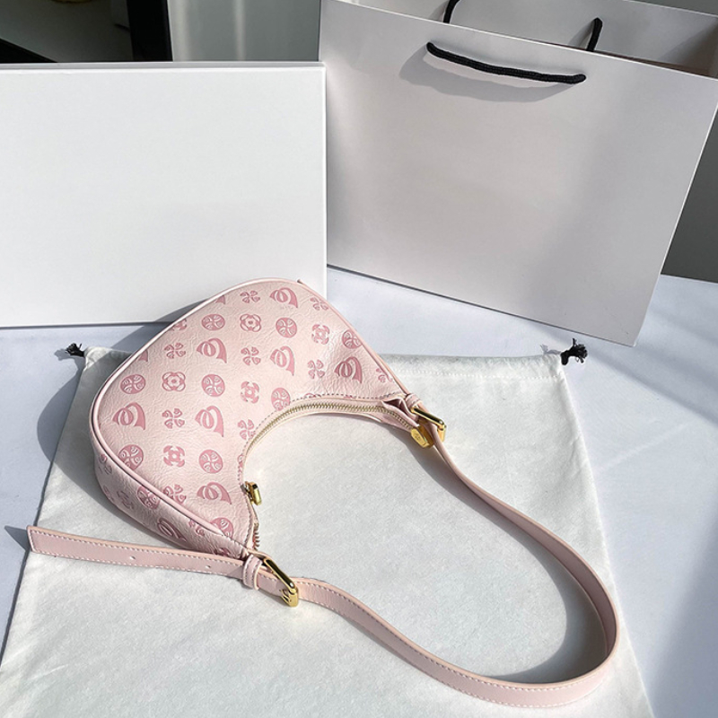 Niche Retro Embossed Underarm Bag Classic Crescent Shoulder Bag Armpit Bag  For Women - Bags & Luggage - Temu