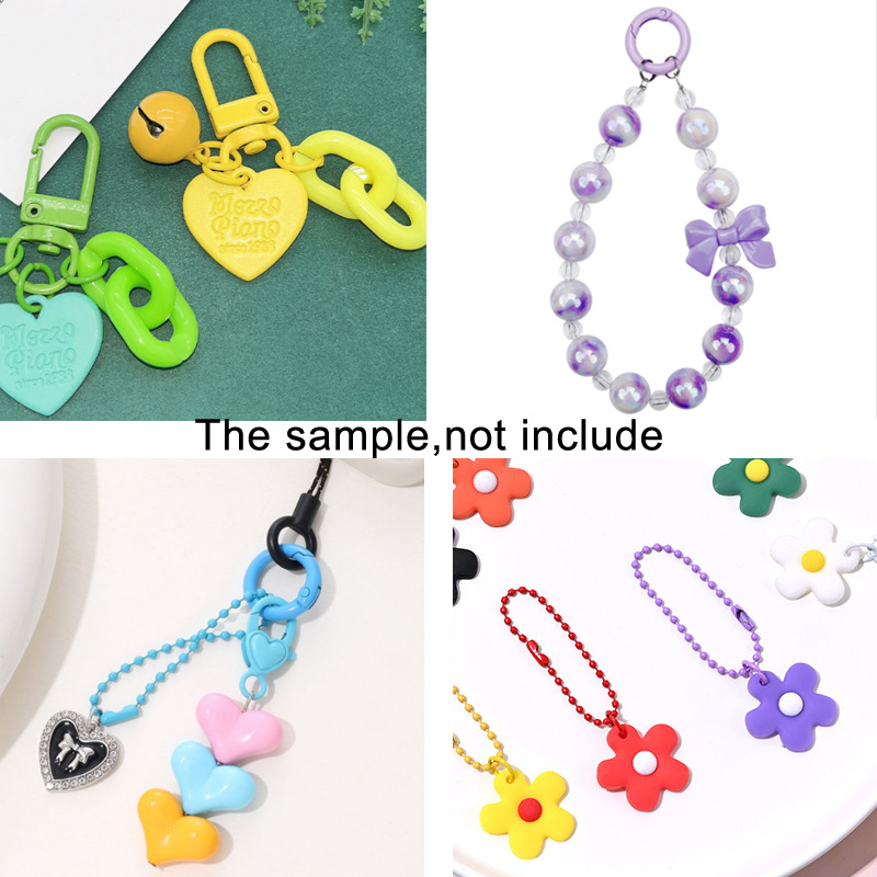 DIY Keychain Accessories 5pcs/Lots 44mm Iron Material DIY Jewelry Keychains  for Jewelry Making Bag Match