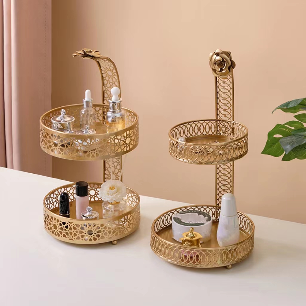 Bling Vanity Desk Rotating Makeup Organizer