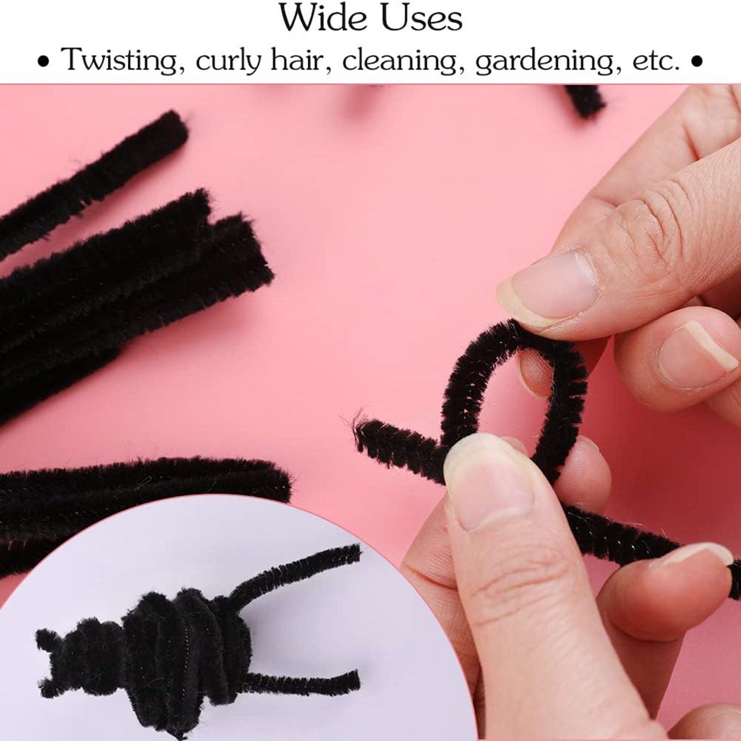 Bulk Pink Pipe Cleaners - Pipe Cleaners - Craft Basics - Kids