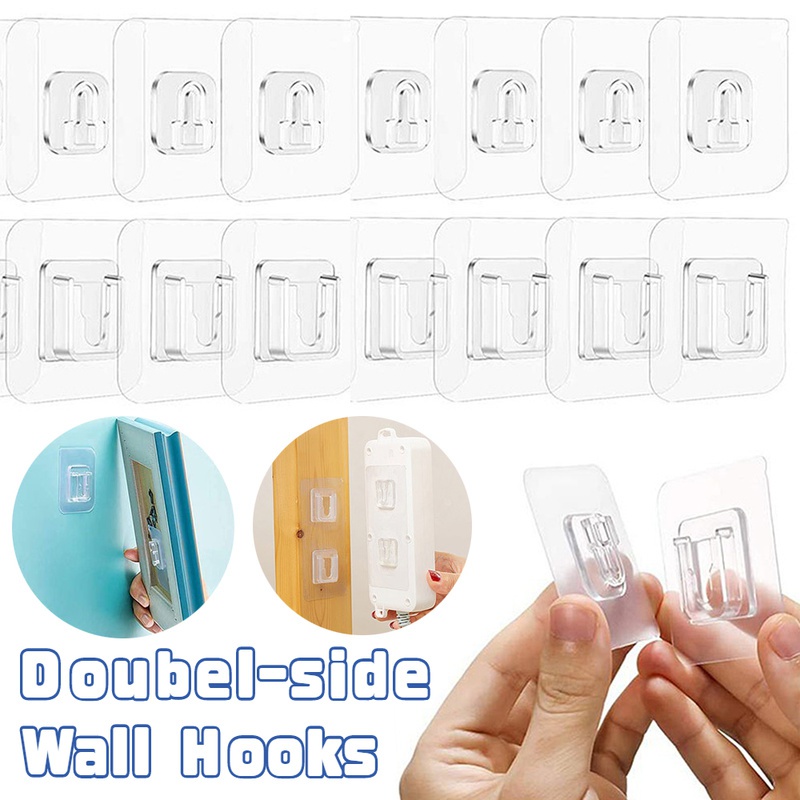 Double sided Adhesive Wall Hooks Hanger Strong Suction - Temu