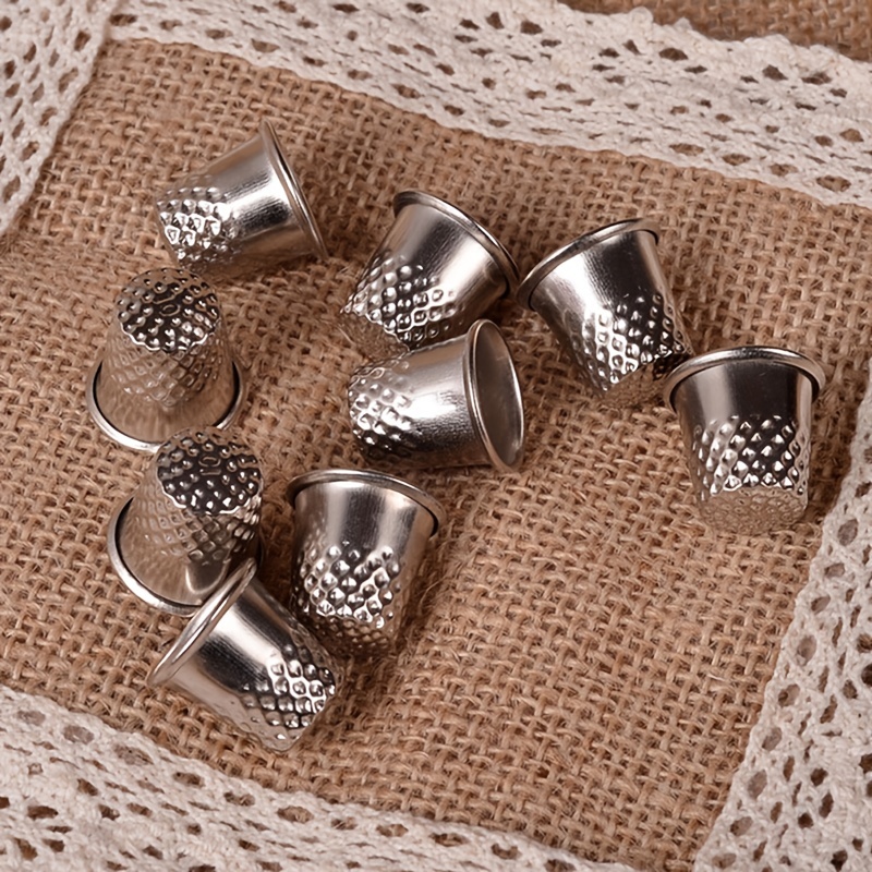 1pc Vintage Sewing Thimble Stainless Steel Finger Protector For Quilting &  Hand Sewing