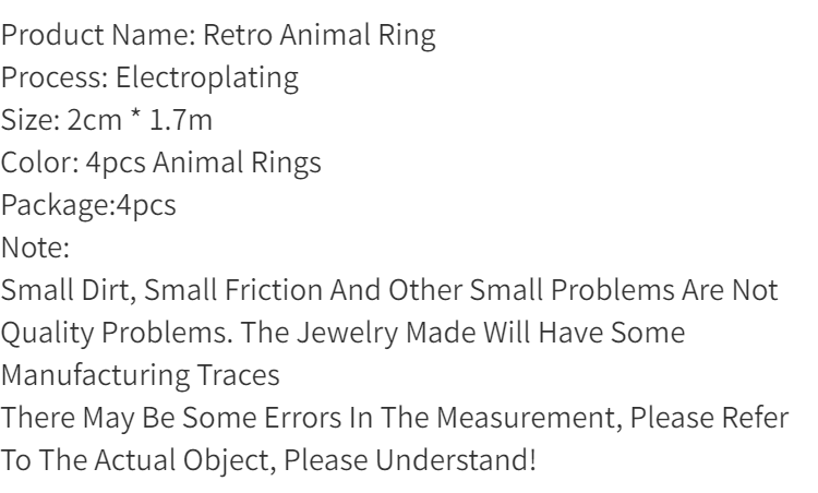 Crochet Ring For Finger Retro Animal Ring Crochet Thread - Temu