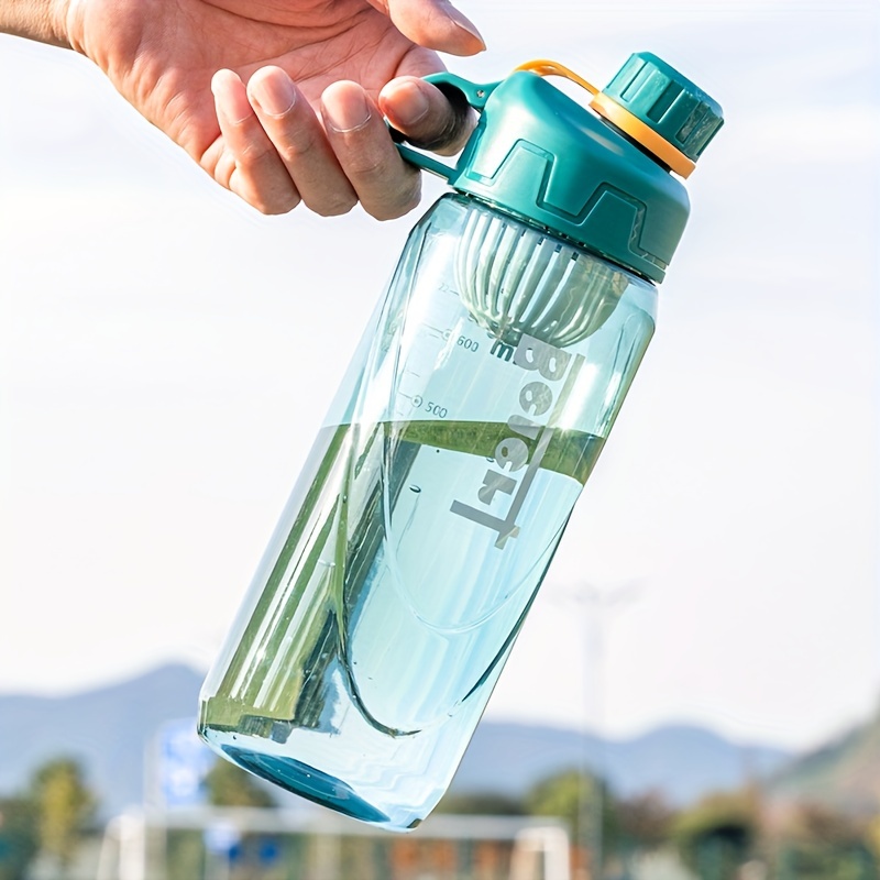 750ml Transparent Water Bottle Sports Straw Cup Portable Outdoor