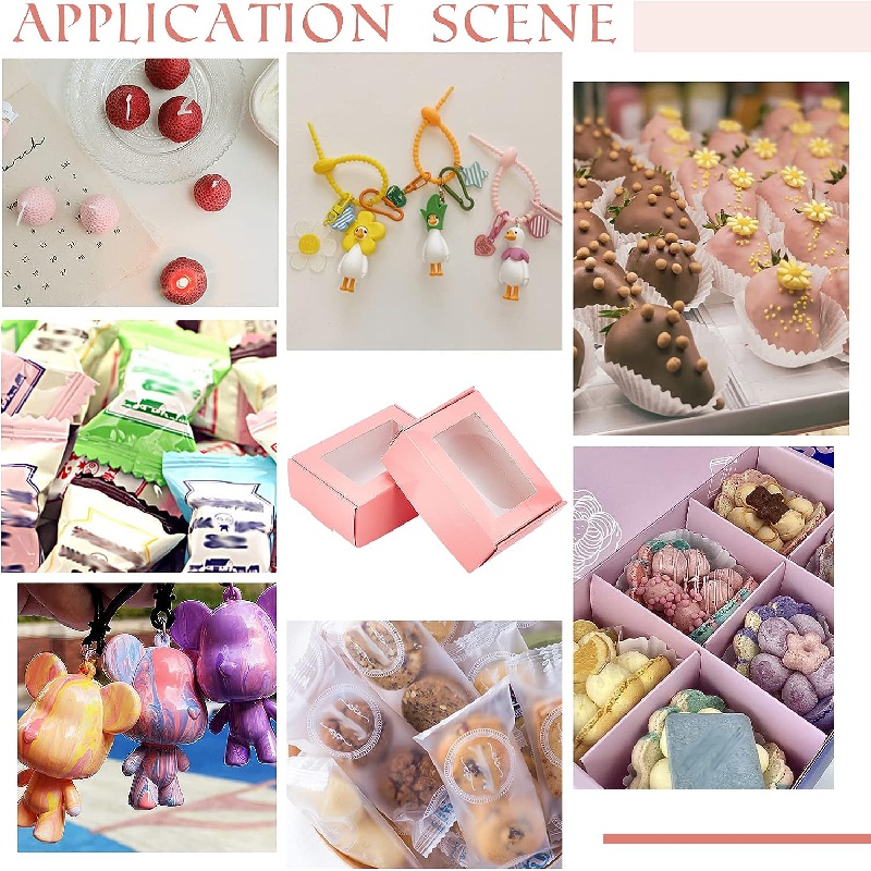 30pcs Cookie Boxes With Window Bakery Gift