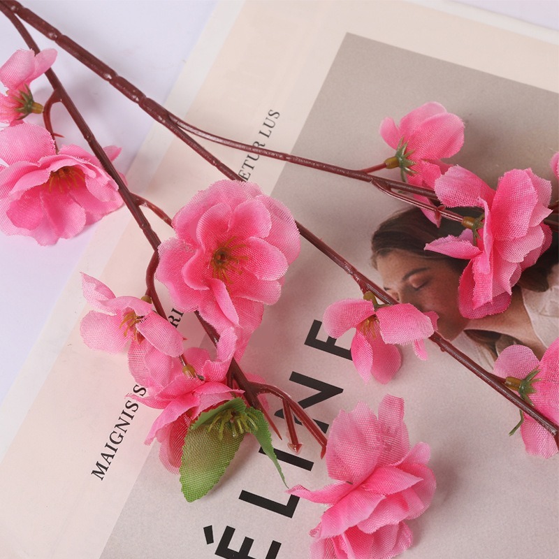 Artificial Cherry Flower Branches Silk Spring Peach - Temu