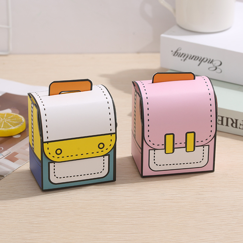 5pcs Cartoon Candy Box Goodie Bags School Supplies