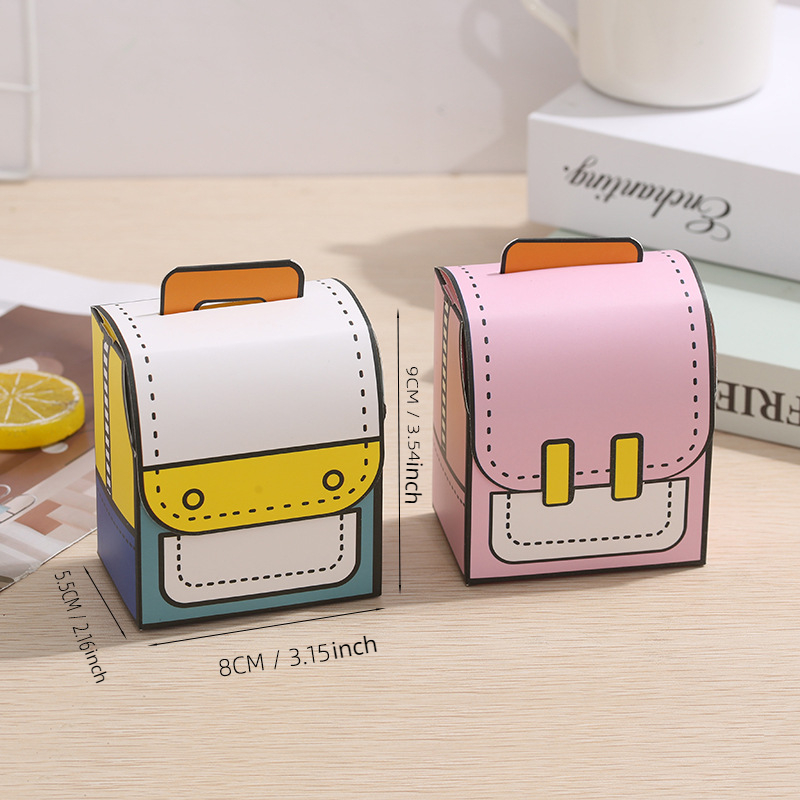 5pcs Cartoon Candy Box Goodie Bags School Supplies