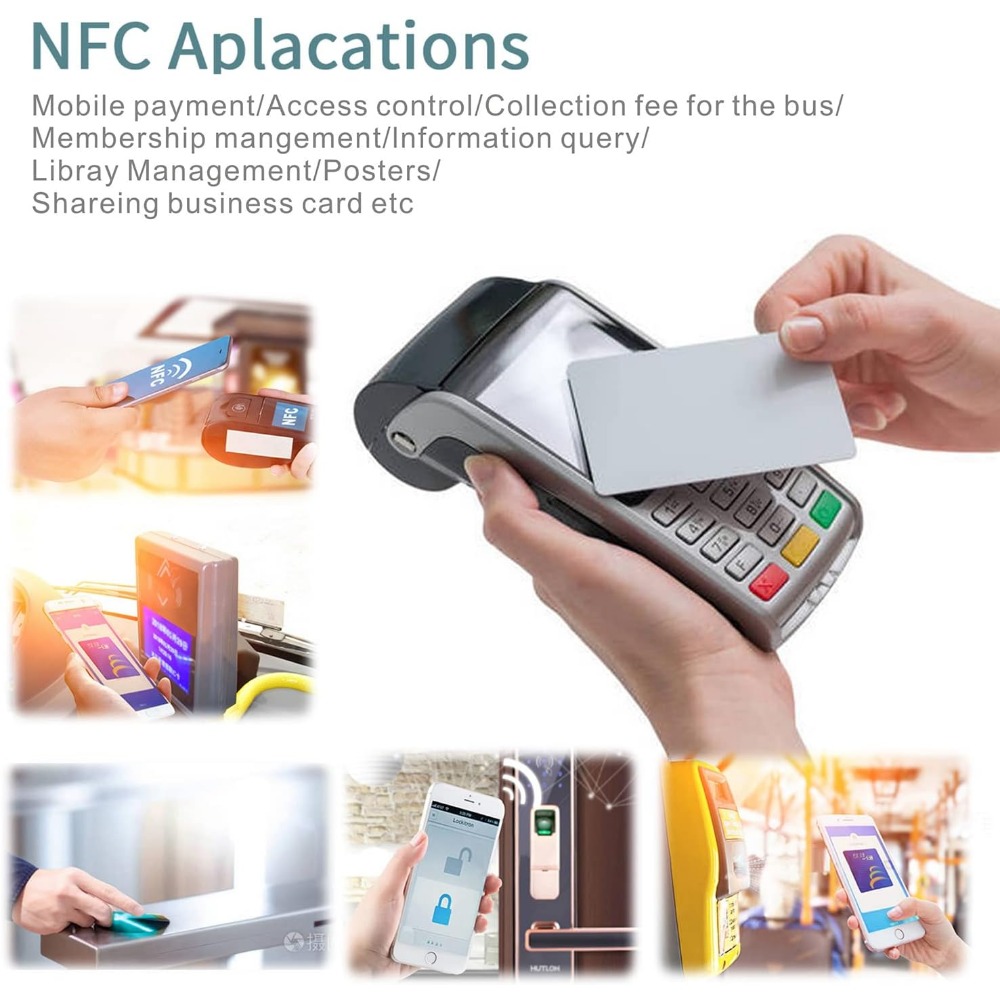 50pcs NFC Cards NFC Tags Ntag215 NFC chip NFC 215 tag rewritable NFC Coin  Cards，RFID Stickers Compatible with Tagmo and NFC Enabled Mobile Phones  and, nfc tag 