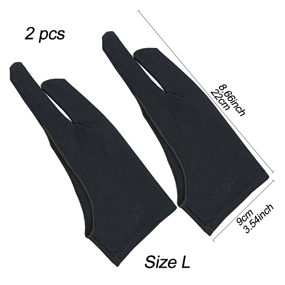 GANT POUR ECRAN TACTILE,Black B-Taille unique--2pcs gants de