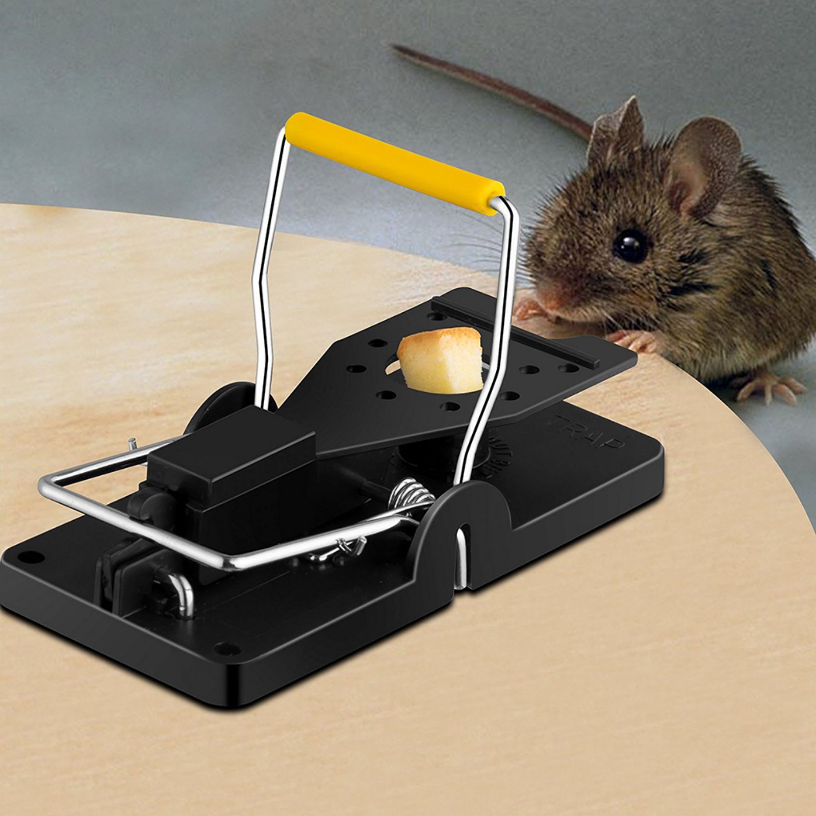 Mouse Trap, Easy To Bait Rodent Killer, Reusable Snap Mice Trap