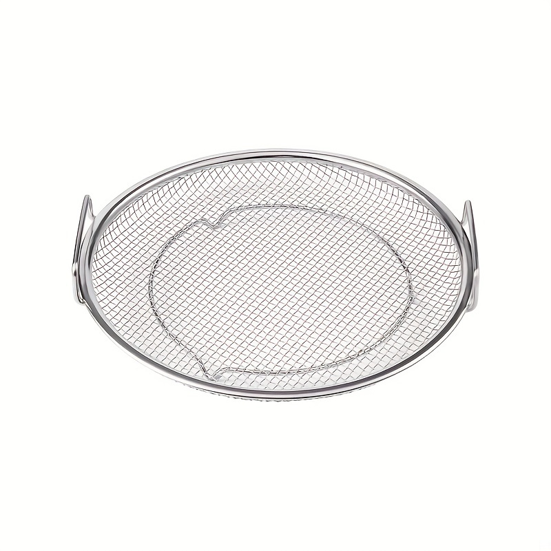 Round Oven Crisper Tray, Non-Stick Air Fry Crisper Basket with