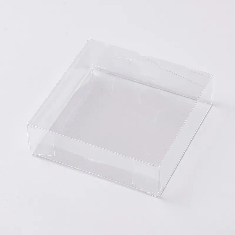 30pcs Cuadrado Claro 10x10x3cm Cajas Transparentes Plegables - Temu