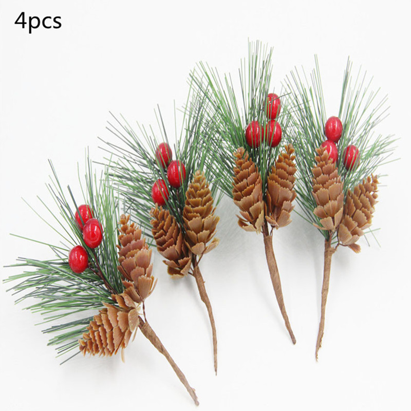 Artificial Pine Needles Artificial Snow Covered Pine Needles - Temu