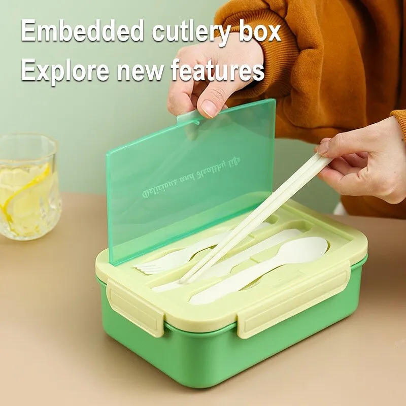 Double Deck Portable Lunch Box Lunch Box Microwavable Meal - Temu