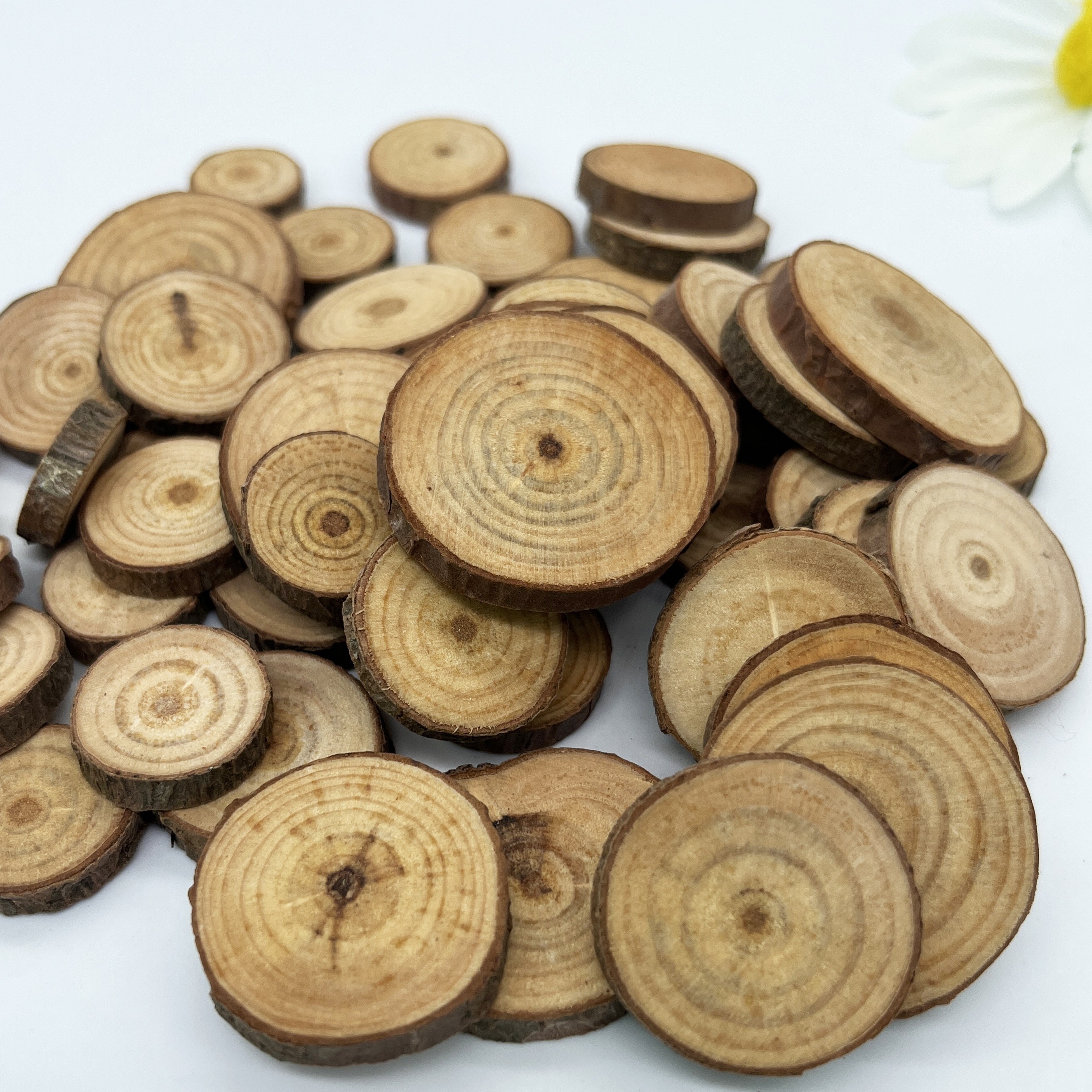 10pcs 6-7 Inch Nature Wood Slice for Weddings, Wood Slice Centerpieces,  Rustic Wedding Decorations