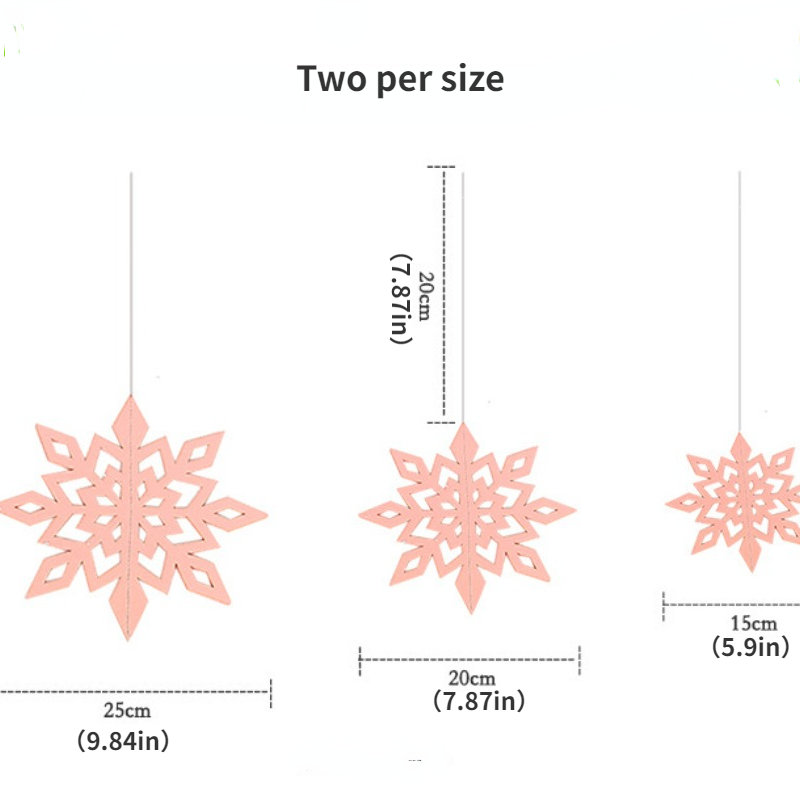 2pcs, Large White Snowflakes Ornaments, Big Plastic Glitter Snowflake For  Winter Indoor Outdoor Christmas Tree Window Room Decorations Giant Craft Sno
