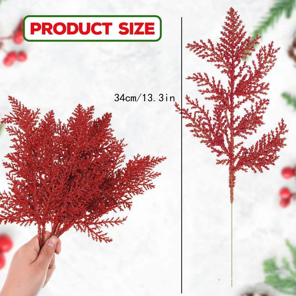 Artificial Pine Needles Christmas Floral Picks Branches - Temu