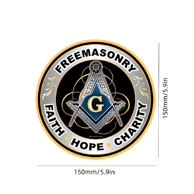 Freemason Series Freestyle Faith Charity Compass Decal - Temu Canada