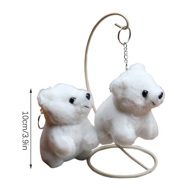AVLUZ Cute Polar Bear Keychain, PP Cotton Plush Doll Keyring Purses  Backpack Pendant, Handcrafted Ke…See more AVLUZ Cute Polar Bear Keychain,  PP