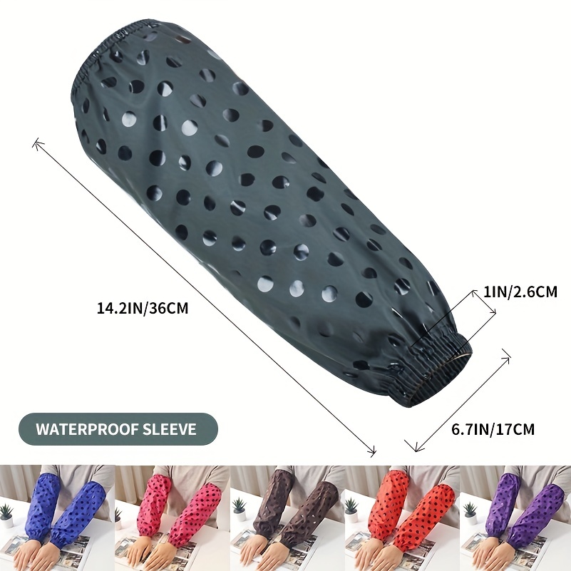Waterproof Oversleeves for arms, Oversleeves Protector for Cooking,  Oilproof Arm Sleeves Covers, PVC Butcher Sleeve for Dish Washing,  Gardening