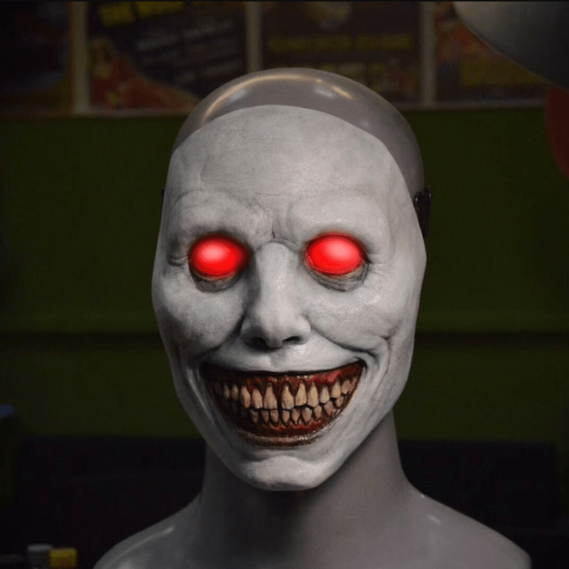 Halloween Demônio Assustador Rosto Cosplay Máscara Demônio Sorriso