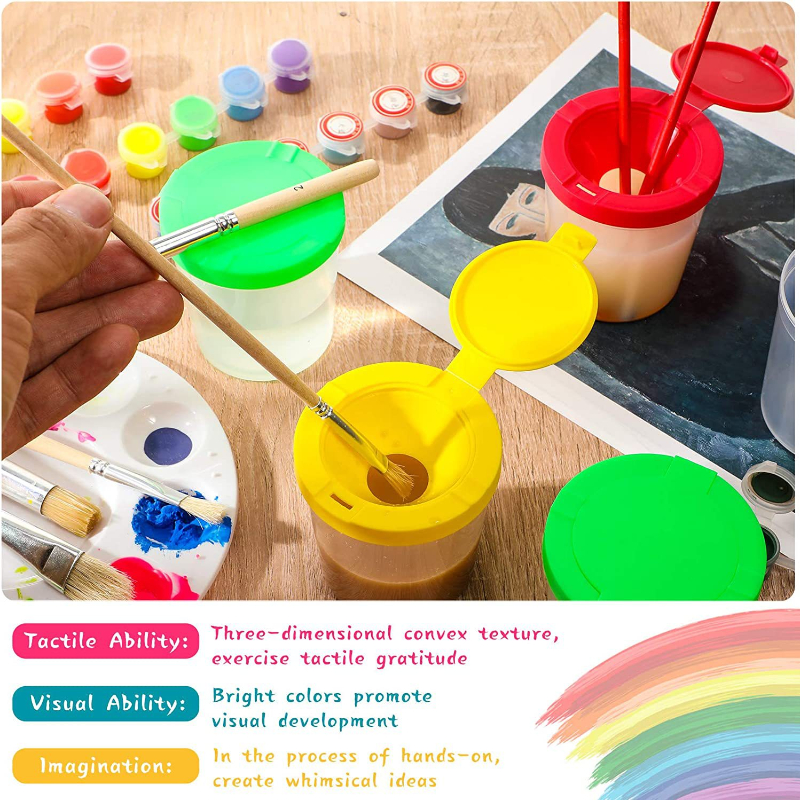 Child Creative Painting Anti overflow Wash Cup Paint Wash - Temu