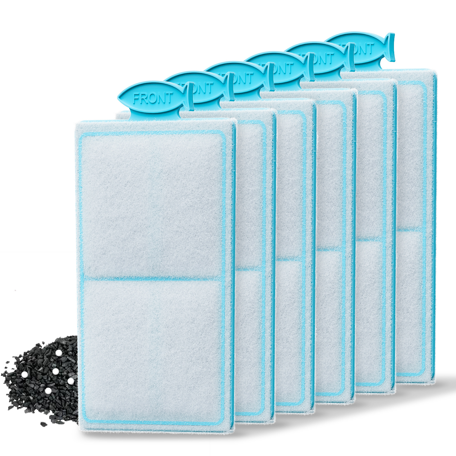 Top Fin EF-S Element Filter Cartridges (6 Count) for Fish Tank