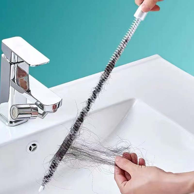 NEW 45CM Pipe Dredging Brush Bathroom Hair Sewer Sink Cleaning