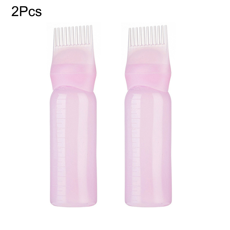 Jinyi Applicator Bottles, Root Comb Applicator Bottle, Hair Dye Bottle  Applicator Brush Dispensing Salon Hair Coloring Dyeing (3pcs,  Black+pink+blue)