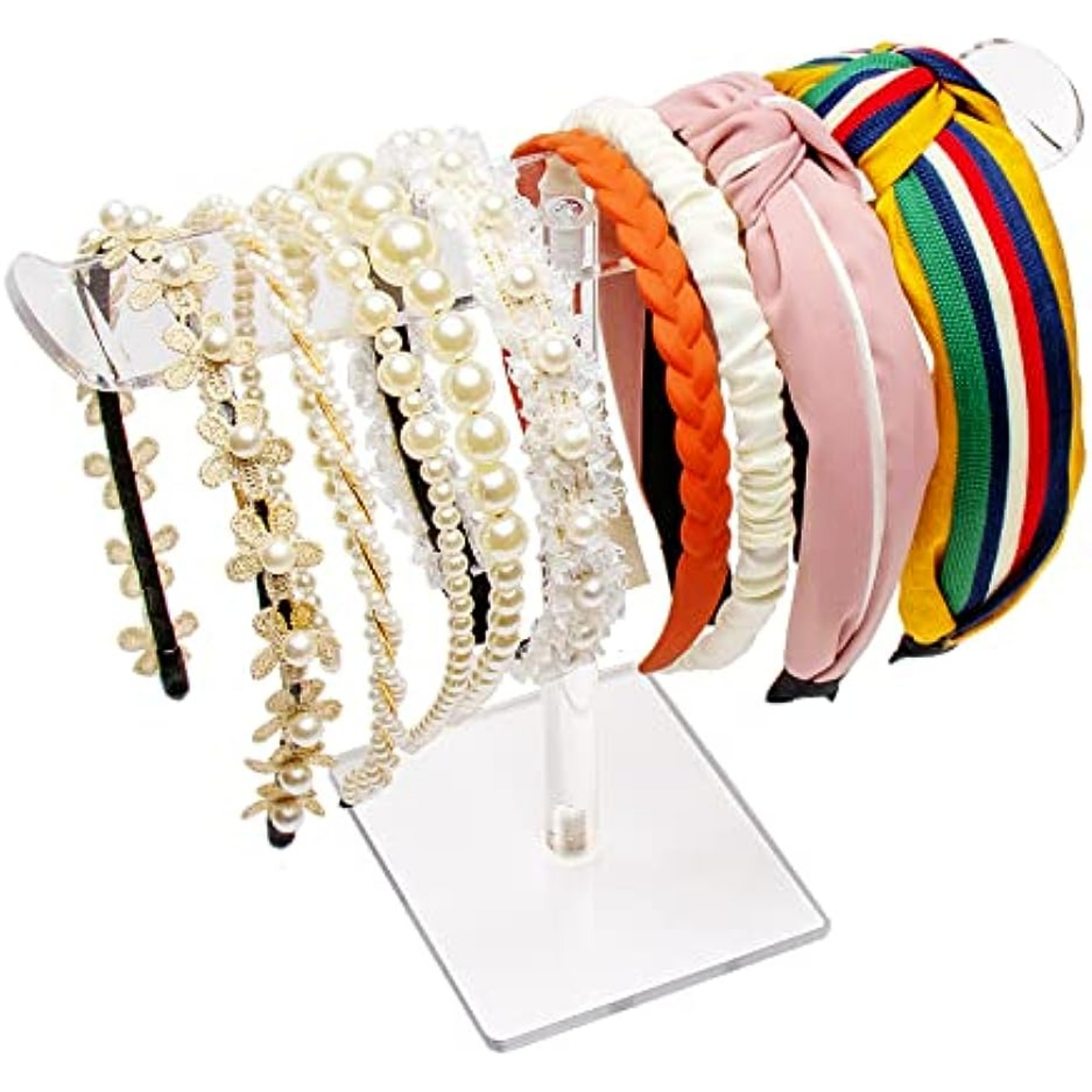 Acrylic Bracelet Display Stand Desktop Watch Necklace Headwear Storage  Holder Transparent Bangle Stand Display Organizer