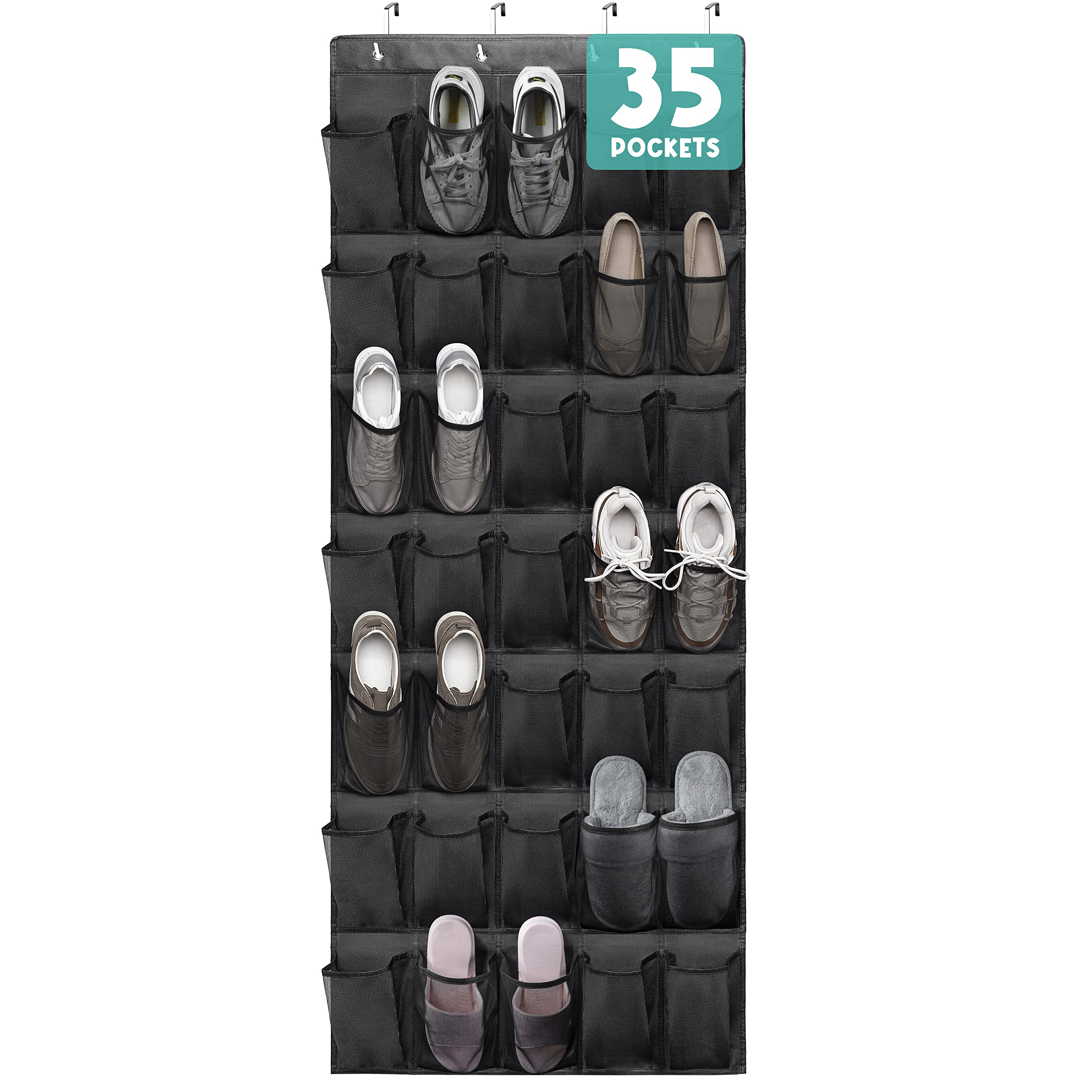 24 Pockets Door Shoe Organzier Hanging Shoe Rack Door Large - Temu