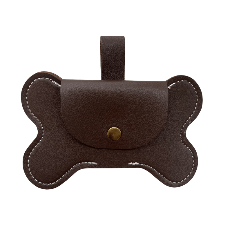 Bone Shaped Dog Poop Bag Holder Leash Attachment