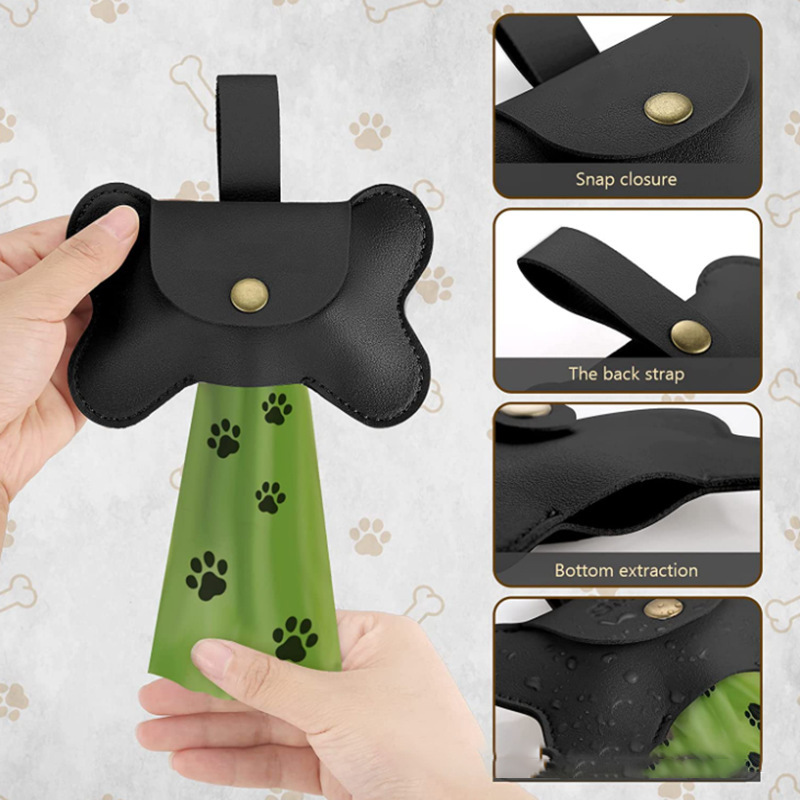 Printed Bone Shaped Dog Bag Holders