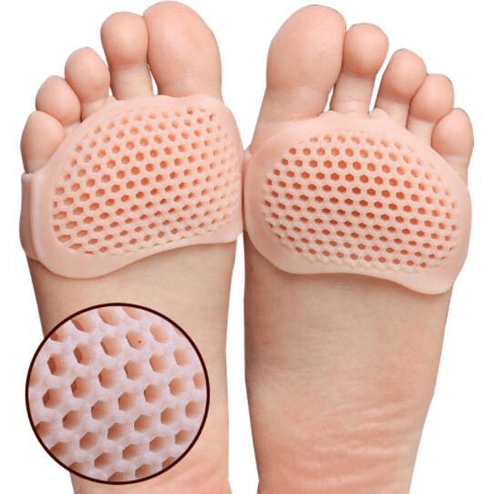 2pcs Silicone Metatarsal Pads, Toe Separator Foot Pads, Orthotics Foot Massage Insoles, Forefoot Socks, Foot Care Tool