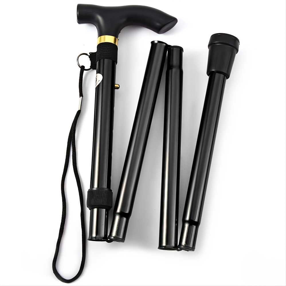 Adjustable Folding Walking Sticks Trekking Poles With Rubber - Temu Canada